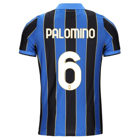 Herren Fußball Jose Luis Palomino #6 Schwarz Blau Heimtrikot Trikot 2021/22 T-Shirt