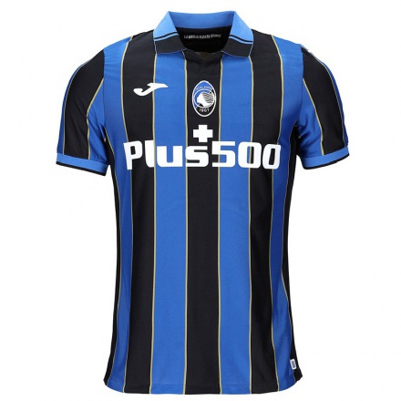 Herren Fußball Berat Djimsiti #19 Schwarz Blau Heimtrikot Trikot 2021/22 T-shirt