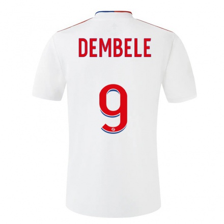 Herren Fußball Moussa Dembele #9 Weiß Heimtrikot Trikot 2021/22 T-shirt