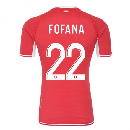 Herren Fußball Youssouf Fofana #22 Rot-weib Heimtrikot Trikot 2021/22 T-shirt