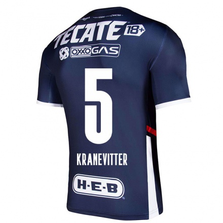 Herren Fußball Matias Kranevitter #5 Navy Blau Heimtrikot Trikot 2021/22 T-Shirt