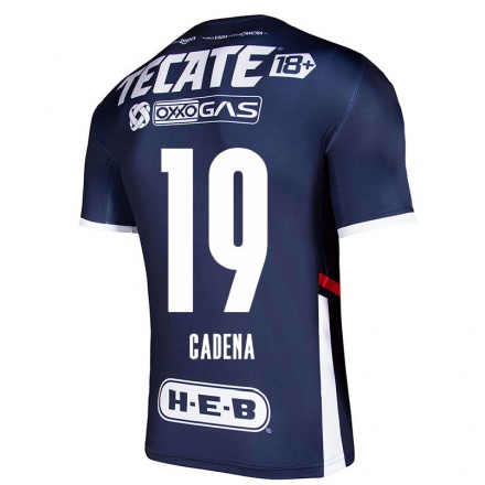 Herren Fußball Mariana Cadena #19 Navy Blau Heimtrikot Trikot 2021/22 T-Shirt