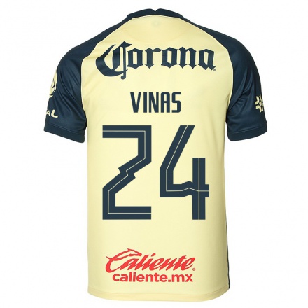 Herren Fußball Federico Vinas #24 Gelb Heimtrikot Trikot 2021/22 T-Shirt
