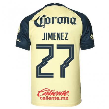 Herren Fußball Oscar Jimenez #27 Gelb Heimtrikot Trikot 2021/22 T-Shirt