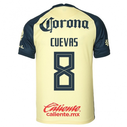 Herren Fußball Casandra Cuevas #8 Gelb Heimtrikot Trikot 2021/22 T-Shirt