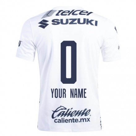 Herren Fußball Dein Name #0 Weiß Heimtrikot Trikot 2021/22 T-Shirt