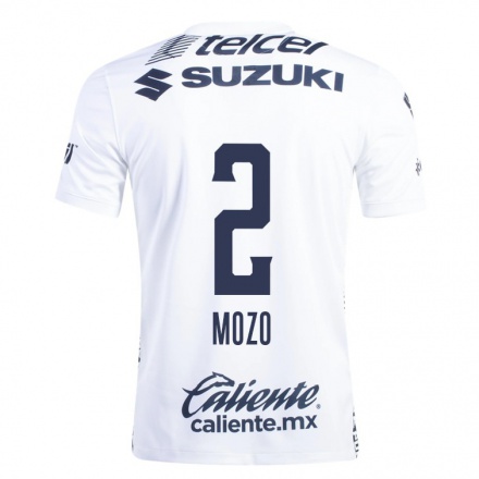 Herren Fußball Alan Mozo #2 Weiß Heimtrikot Trikot 2021/22 T-Shirt