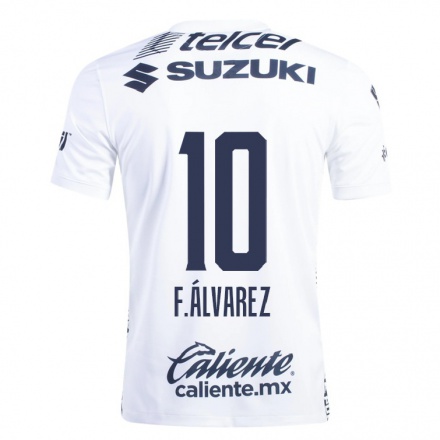 Herren Fußball Favio Alvarez #10 Weiß Heimtrikot Trikot 2021/22 T-Shirt