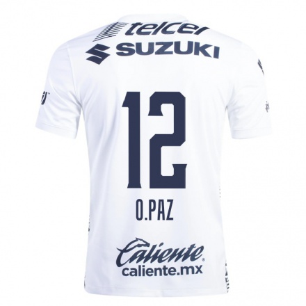 Herren Fußball Octavio Paz #12 Weiß Heimtrikot Trikot 2021/22 T-Shirt