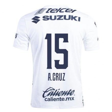 Herren Fußball Alex Cruz #15 Weiß Heimtrikot Trikot 2021/22 T-Shirt
