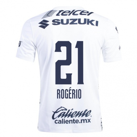 Herren Fußball Rogerio #21 Weiß Heimtrikot Trikot 2021/22 T-Shirt