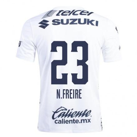 Herren Fußball Nicolas Freire #23 Weiß Heimtrikot Trikot 2021/22 T-Shirt