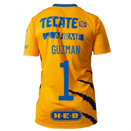 Herren Fußball Nahuel Guzman #1 Gelb Heimtrikot Trikot 2021/22 T-shirt