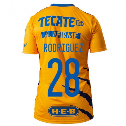 Herren Fußball Luis Rodriguez #28 Gelb Heimtrikot Trikot 2021/22 T-Shirt