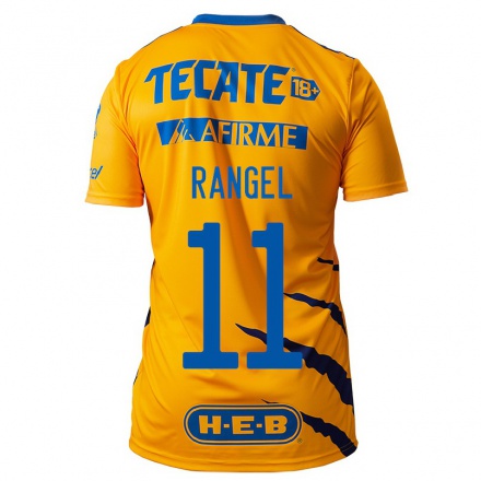 Herren Fußball Nayeli Rangel #11 Gelb Heimtrikot Trikot 2021/22 T-Shirt