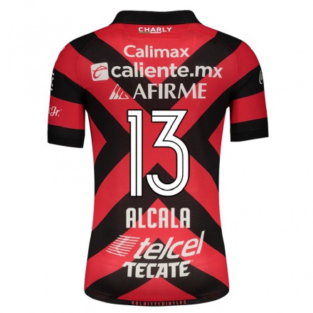 Herren Fußball Gil Alcala #13 Rot Schwarz Heimtrikot Trikot 2021/22 T-shirt