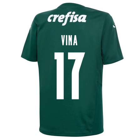 Herren Fußball Matias Vina #17 Dunkelgrün Heimtrikot Trikot 2021/22 T-Shirt