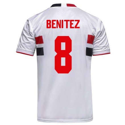 Herren Fußball Martin Benitez #8 Weiß Heimtrikot Trikot 2021/22 T-Shirt