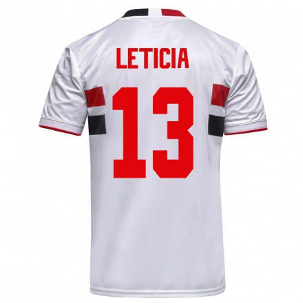 Herren Fußball Leticia #13 Weiß Heimtrikot Trikot 2021/22 T-Shirt