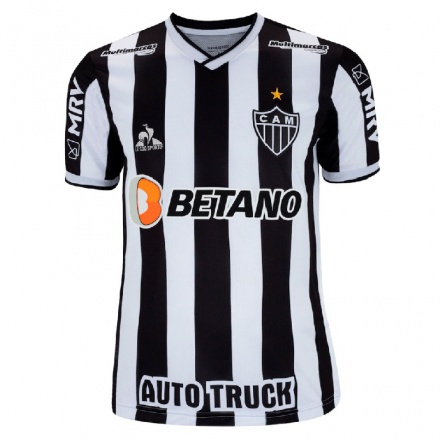 Herren Fußball Junior Alonso #3 Weiß Schwarz Heimtrikot Trikot 2021/22 T-shirt
