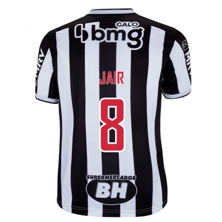 Herren Fußball Jair #8 Weiß Schwarz Heimtrikot Trikot 2021/22 T-shirt