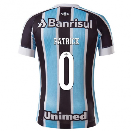 Herren Fußball Patrick #0 Blau Schwarz Heimtrikot Trikot 2021/22 T-shirt