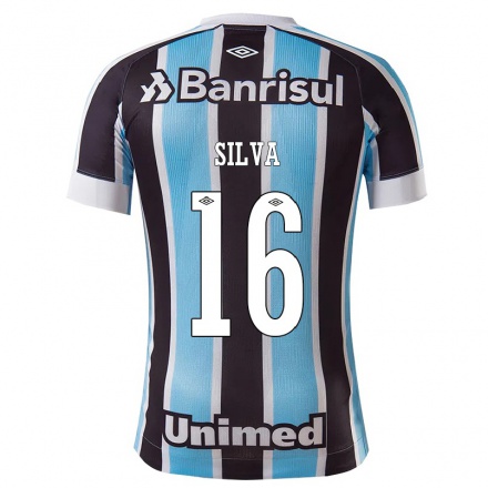 Herren Fußball Lucas Silva #16 Blau Schwarz Heimtrikot Trikot 2021/22 T-Shirt