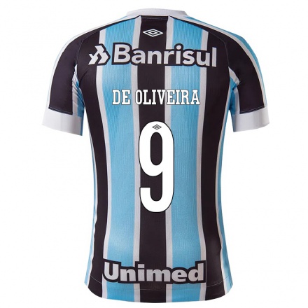Herren Fußball Veridiana Mostaco De Oliveira #9 Blau Schwarz Heimtrikot Trikot 2021/22 T-shirt