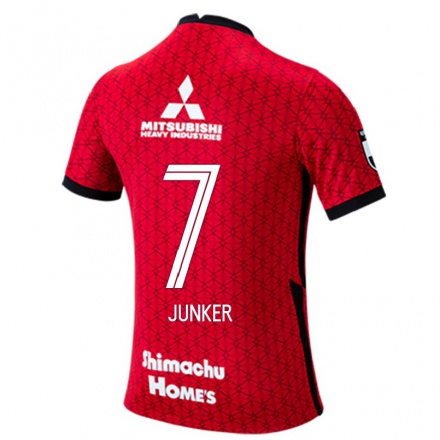 Herren Fußball Kasper Junker #7 Rot Heimtrikot Trikot 2021/22 T-shirt