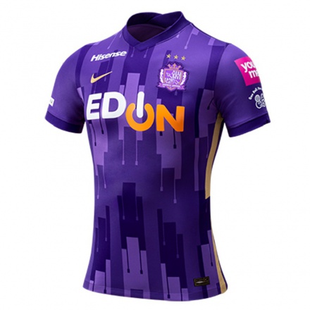 Herren Fußball Dein Name #0 Violett Heimtrikot Trikot 2021/22 T-shirt