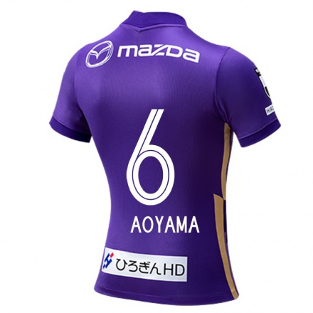 Herren Fußball Toshihiro Aoyama #6 Violett Heimtrikot Trikot 2021/22 T-shirt