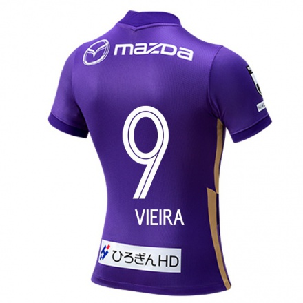 Herren Fußball Douglas Vieira #9 Violett Heimtrikot Trikot 2021/22 T-shirt
