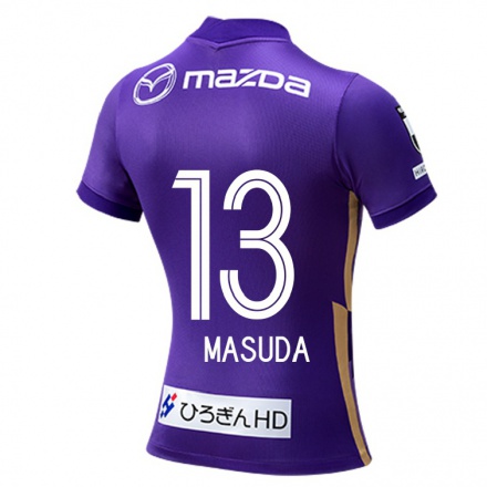 Herren Fußball Takuya Masuda #13 Violett Heimtrikot Trikot 2021/22 T-shirt