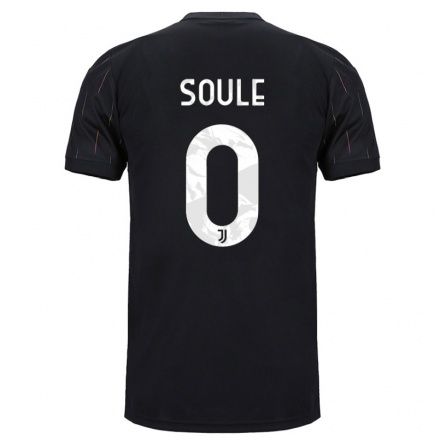 Herren Fußball Matias Soule #0 Schwarz Auswärtstrikot Trikot 2021/22 T-Shirt