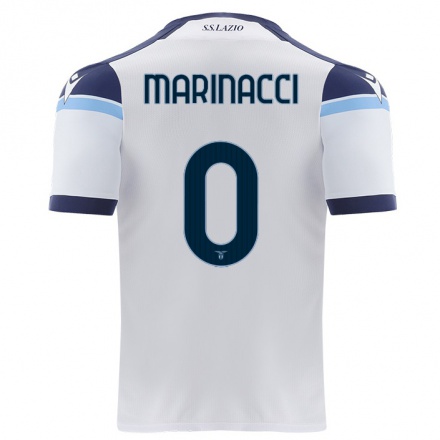 Herren Fußball Valerio Marinacci #0 Weiß Auswärtstrikot Trikot 2021/22 T-Shirt