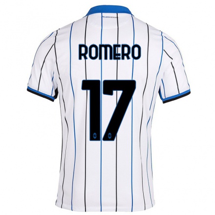 Herren Fußball Cristian Romero #17 Blau Weiss Auswärtstrikot Trikot 2021/22 T-Shirt