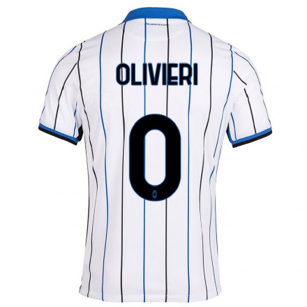Herren Fußball Andrea Olivieri #0 Blau Weiss Auswärtstrikot Trikot 2021/22 T-Shirt