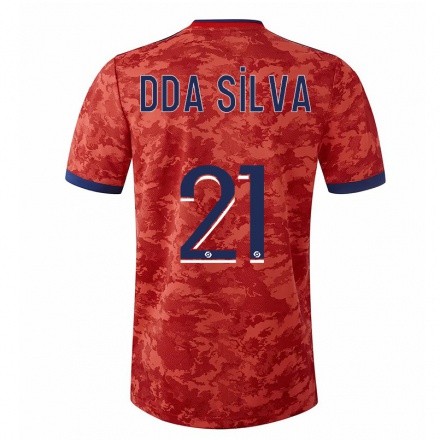 Herren Fußball Damien Da Silva #21 Orange Auswärtstrikot Trikot 2021/22 T-Shirt