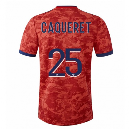 Herren Fußball Maxence Caqueret #25 Orange Auswärtstrikot Trikot 2021/22 T-Shirt