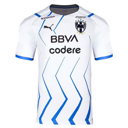 Herren Fußball Alan Montes #43 Blau Weiss Auswärtstrikot Trikot 2021/22 T-shirt