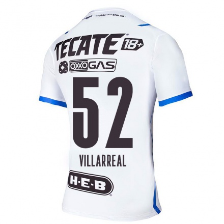 Herren Fußball Sergio Villarreal #52 Blau Weiss Auswärtstrikot Trikot 2021/22 T-Shirt