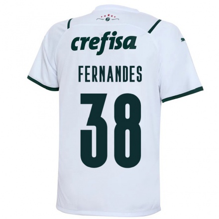 Herren Fußball Matheus Fernandes #38 Weiß Auswärtstrikot Trikot 2021/22 T-Shirt