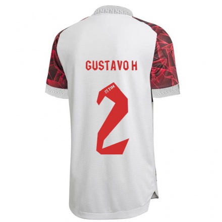 Herren Fußball Gustavo Henrique #2 Weiß Auswärtstrikot Trikot 2021/22 T-Shirt
