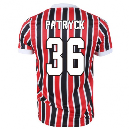 Herren Fußball Patryck #36 Rot Schwarz Auswärtstrikot Trikot 2021/22 T-Shirt