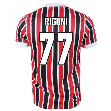 Herren Fußball Emiliano Rigoni #77 Rot Schwarz Auswärtstrikot Trikot 2021/22 T-Shirt