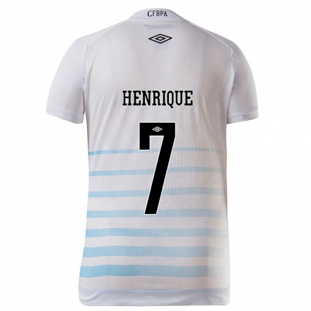 Herren Fußball Matheus Henrique #7 Weiß Blau Auswärtstrikot Trikot 2021/22 T-Shirt