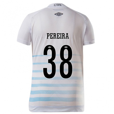 Herren Fußball Leo Pereira #38 Weiß Blau Auswärtstrikot Trikot 2021/22 T-Shirt
