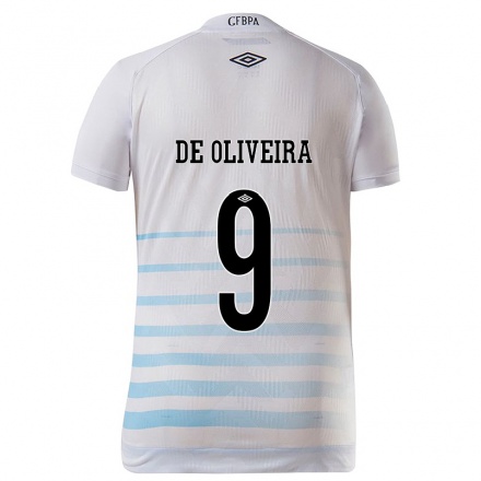Herren Fußball Veridiana Mostaco de Oliveira #9 Weiß Blau Auswärtstrikot Trikot 2021/22 T-Shirt