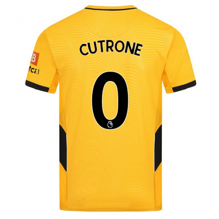 Herren Fußball Patrick Cutrone #0 Gelb Heimtrikot Trikot 2021/22 T-shirt