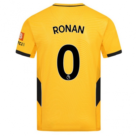 Herren Fußball Connor Ronan #0 Gelb Heimtrikot Trikot 2021/22 T-Shirt